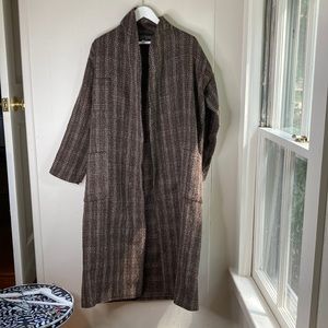 Sheridan Barnett London vintage wool tweed long coat M ( UK 12 US 10)